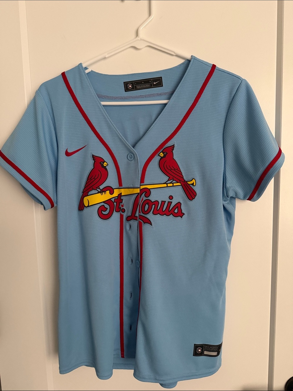Authentic Nike St. Louis Cardinals Button-Front Ladies jersey.  Arenado